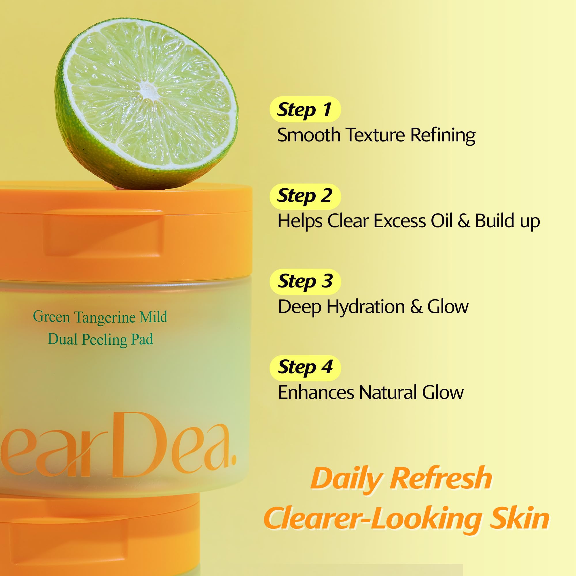Amazon.com: ClearDea Green Tangerine Dual Peeling Pad – Korean